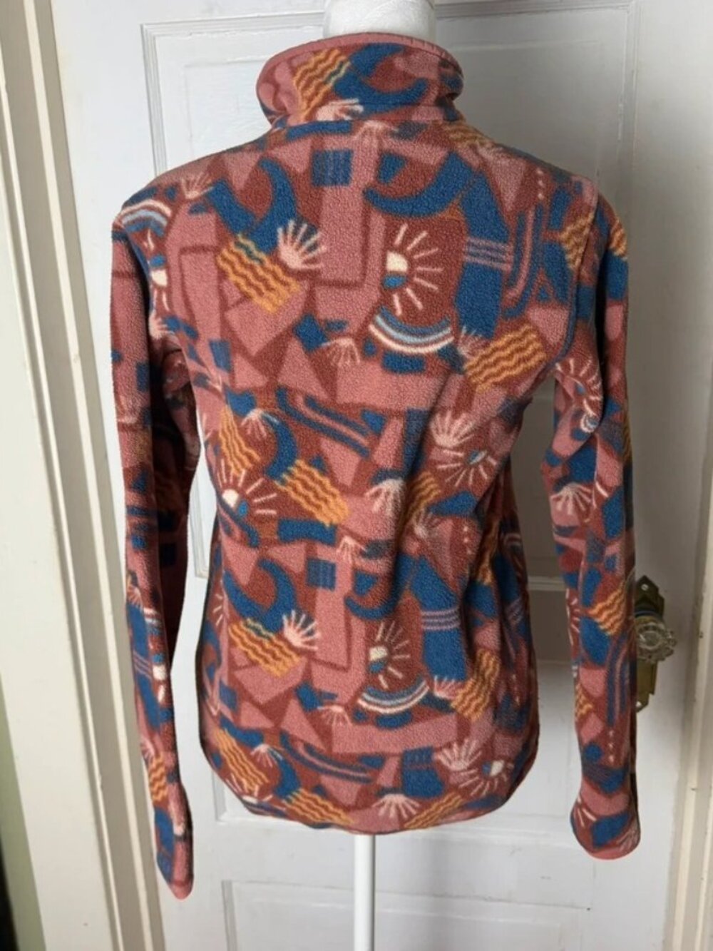 Patagonia Women’s Synchilla Snap-T Pullover Canyon Block Print — XS / US 2 - Picture 8 of 8